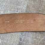 Vintage Leather & Brass Equestrian Waist Cincher Belt Cognac Brown Size Large Photo 6