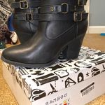 Bamboo Black Bootie Heels Photo 0