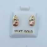 10k gold earrings studs Virgin Mary Studs 10mm Photo 0