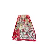 Retro Theme 50s Rockabilly Sock Hop Christmas Scarf 68x20 Novelty Print Glam Red Photo 8