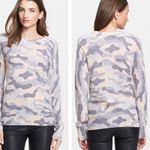 Equipment Femme Sloan Lace Camo Print Sweater Medium Wool & Cashmere Lightweight Photo 0