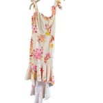 Pink and Yellow High Low Sundress Square Neckline Size M Photo 1