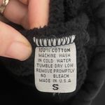 Set Active  Black Half-Zip Cropped Sweatshirt Kangaroo Pocket Size Small Photo 5