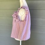 Rebecca Taylor La Vie Plaid Ruffled Sleeveless Top Photo 4