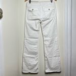Banana Republic White Denim Boot Cut Jeans Mid Rise 30/10 31” inseam Flap pock. Photo 4