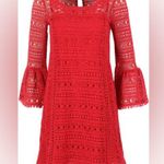 Nanette Lepore  Red Lace Top Photo 0