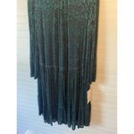 Maison Tara Women's Forest Burnout Velvet Tiered Dress Green Size 18W Photo 3