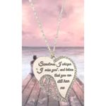 Sometimes I Whisper Miss You Necklace Rose Gold Color Loved One Beloved Pet New Photo 2
