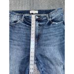 Risen Jeans Women's Blue Wide Leg Distressed Stretch Denim Size 32 Photo 9