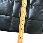 Victoria's Secret Puffer Duffle Tote Faux Leather Black Weekender Bag‎ Quilted Photo 6