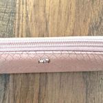 Pink textured faux leather zipper wallet, NWOT Photo 5