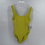 Solid & Striped 
Anne-Marie‎ Ribbed One Piece Chartreuse size small Photo 2