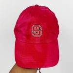 NC State Wolfpack Custom Bleach Splatter Dad Hat OS Embroidered Red Photo 0