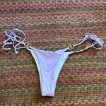 LAVENDER PURPLE CHEEKY GOLD RING DETAIL STRING BIKINI Photo 0