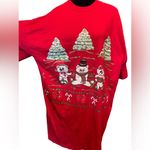 College Ware USA Vintage 90s Red Holiday Festive Christmas Novelty T Shirt Dress Size undefined Photo 2