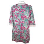 Lilly Pulitzer Floral Tiki Hawaiian Nautical Tunic Midi Dress XS  3/4 Sleeves Photo 1