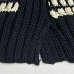 Cleobella womens Madison Knit Sweater Black/Ivory size Small Cotton Turtleneck Photo 15