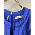 Rebecca Taylor Blue Crepe Gauze Tiered Dress - Size - 0 Photo 5