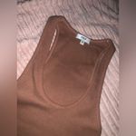 AGOLDE Nwot  brown tank top ribbed classic designer fall $100 casual denim boho Photo 5