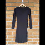 Imanimo Long Sleeve Ruched Maternity Dress small Black Photo 3