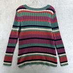 Soft Surroundings Isidor Sweater Medium Cable Knit Striped Super Soft Casual Photo 1