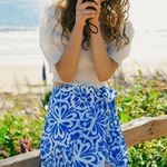 Anthropologie Hutch Printed Wrap Maxi Skirt NEW Size Large Photo 3