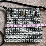 Tommy Hilfiger Navy & Cream “ TH “ Logo Crossbody Purse Photo 6