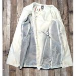 Anne Klein Ann Klein Cream Black Lilly White Colorblock Long Trench Coat Sz XS NWT Photo 7