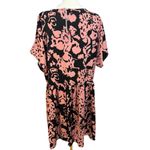 ASOS New Urban Threads Oversized Button Front Dress Women’s Sz 10 Pink Abstract Photo 9