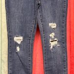 Levi's Blue Skinny Jeans with Distressed Details Photo 3