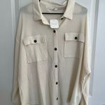 Altar'd State NEW Altar’d State White Jacket Size Medium Oversized Fit Easily fits as XL NWT Photo 4