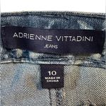 Adrienne Vittadini Blue Floral Denim Jeans. Skinny Ankle. Size 10 Photo 2