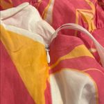 Milly  Britney Stencil Floral Dress Pink Silk Blend Photo 5