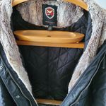 1 Madison Coat Parka Expedition Heritage Media Black Rutched Cargo Jacket Photo 15