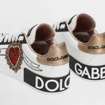 Dolce & Gabbana  calfskin portofino embroidery Embellished Sneakers Photo 1