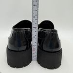 Steve Madden  Lando Lug Sole Platform Loafers Black Patent Leather Academia Sz 6 Photo 4