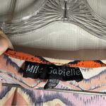 Mlle Gabrielle  Multicolor Print V Neck Sleeveless Midi Dress 3X Photo 1