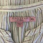 Calypso St. Barth ‎ Blouse XS White Long Sleeve Boho Resort Vacation Chic Photo 4