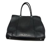 Rebecca Minkoff MAB Carryall Tote Black Leather Large Purse Metal Feet Spacious Photo 1