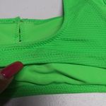 Aerie  Scoop Neck Green Women's Textured Bikini Bra Top  Size XS Photo 4