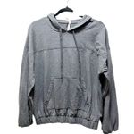 Adrienne Vittadini Sport Sweatshirt Hoodie Jacket Gray Long Sleeve Pullover Sz L Photo 0