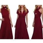Lulus  Always Stunning Convertible Bridesmaid Burgundy Dress Size XS Photo 1