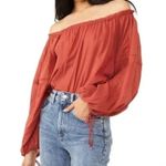 Free People NWT  Burnt Orange Sundown Bodysuit Size S Photo 1