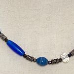 Sterling Silver & Cobalt Blue Necklace Photo 1