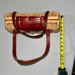 None HOST PICK - Vintage Wicker & Leather Purse Bag Photo 2