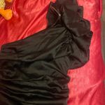 DO+BE  Black Dress One-Shoulder Mini Photo 1