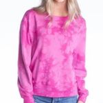 All In Motion  Pink Tie Dye Crewneck Sweatshirt Medium Photo 0