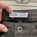 ZARA Ribbed Mid Rise Skinny Jeans Green Size 8 Photo 5