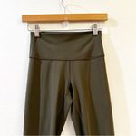 Lululemon  Women's Wunder Under High Rise Leggings Tight Size 4 Dark Olive Photo 2