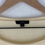 J.Crew Cream Lightweight Linen Relaxed Fit Long Sleeve Sweater Size S Photo 1